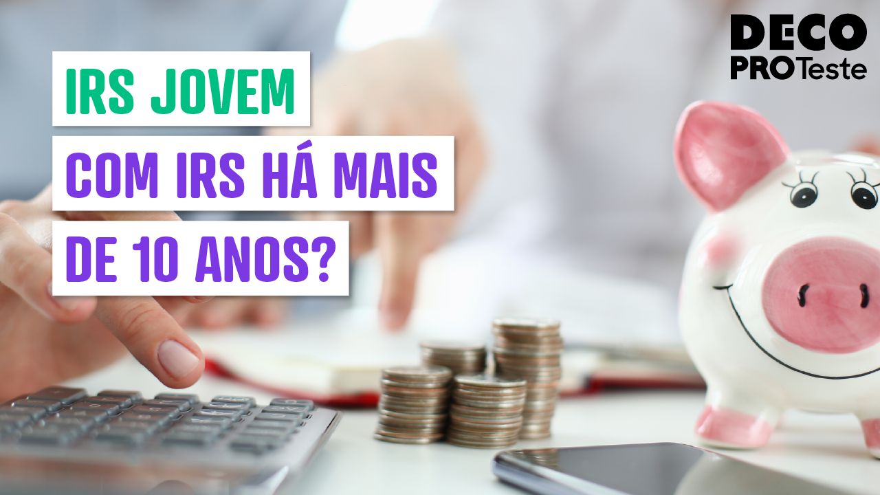 vídeo sobre contagem de anos de entrega de irs jovem